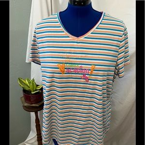 💥💥 NWOT TEE TOP Plus embroidery 2X